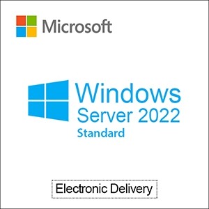 Microsoft Windows Server 2022 Standard 16 Core License Windows Server 2022 Standard edition with electronic delivery label